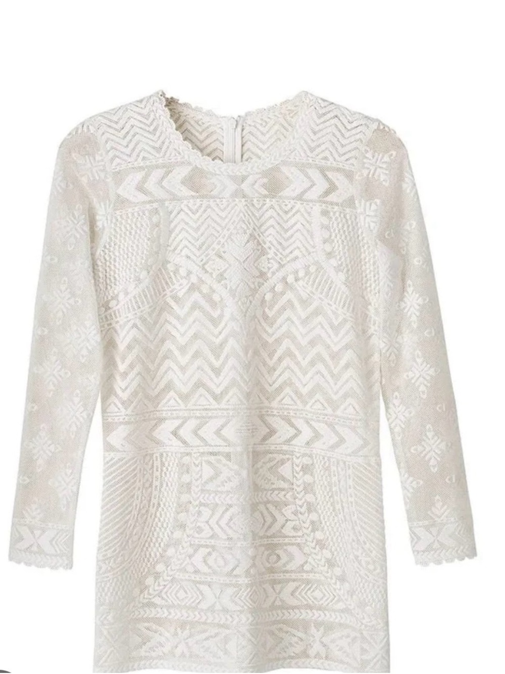 Isabel Marant pour H&M White Lace Long-Sleeve Top